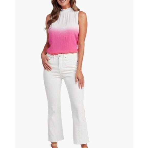 💗Mud Pie Weston Pink Ombre Dip Dye Swing Tank for Women - Size Small, NWT - Picture 9 of 11